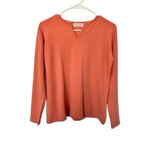 Cashmere Lochleven Women's 100% Cashmere Pullover Sweater Pink Size Medium‎